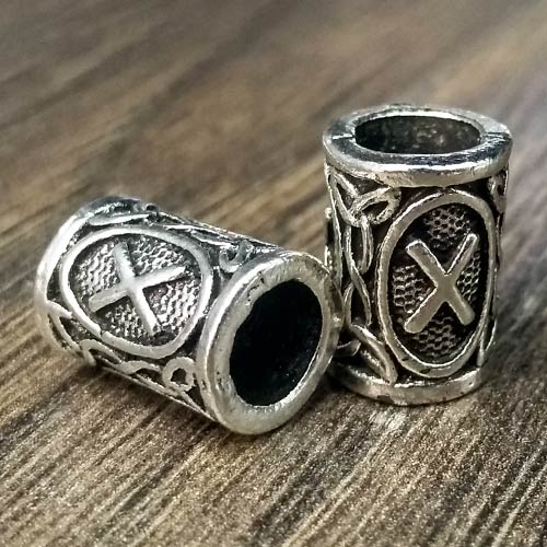 Viking Beard Beads - 2 Pcs Norse Celtic Hair Rings For Beard & Hair - TheNorseWind