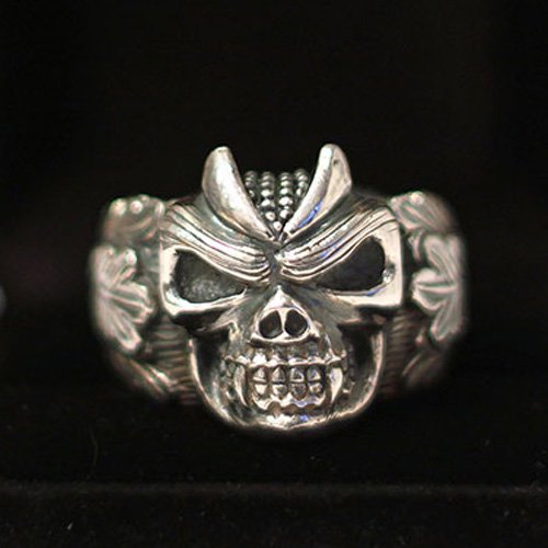 Biker Ring Motorcycle Ring Samurai Skull Ring