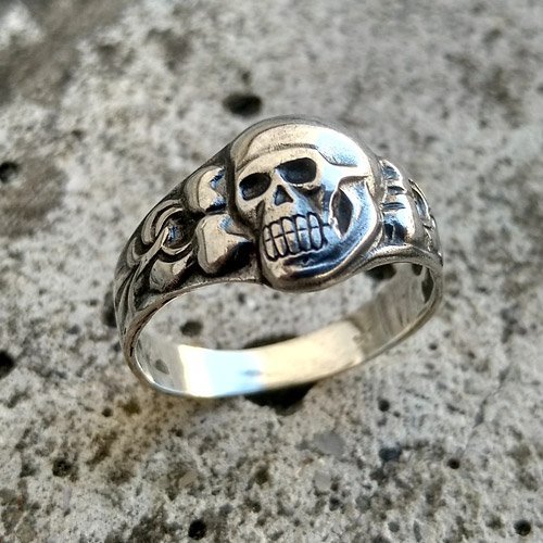 Death Head Ring Skull and Crossbones German Ring