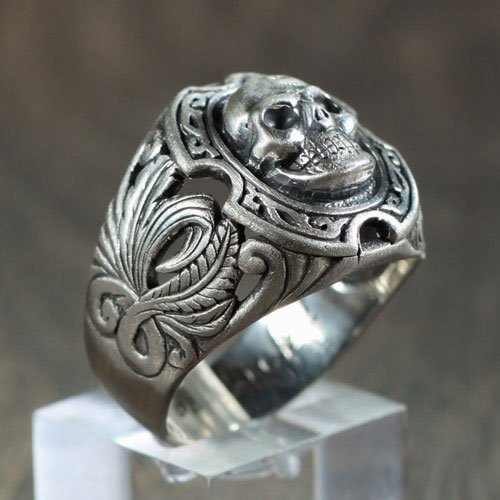 Stainless Steel Men's Cool Skull Head Solid Ring Punk : Amazon.in: Fashion