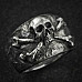 Skull and Crossbones Ring Biker Skull Ring Pirate Skull Vintage