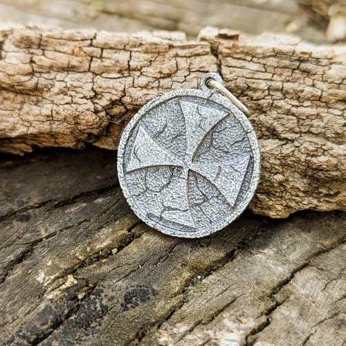Celtic Cross Pendant Norse Necklace