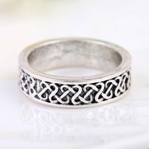 Celtic Knot Band Ring Norse Ring