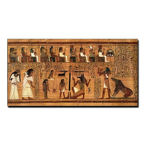 Book of the dead Canvas Print Osiris Egyptian Wall Art Decoration