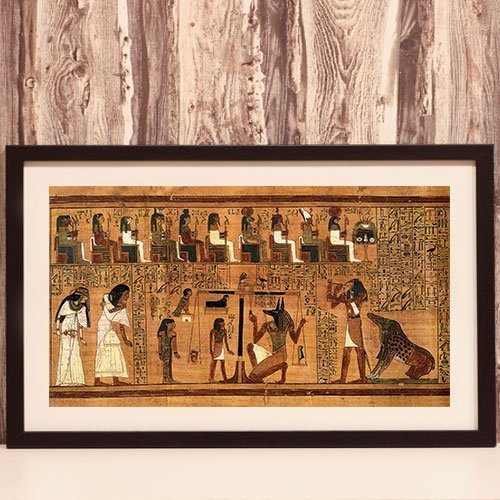 Weighing of the Heart Framed Art Print Book of The Dead Papyrus
