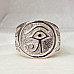 Eye of Horus Ring Ankh Cross, Oval - Egyptian Ring