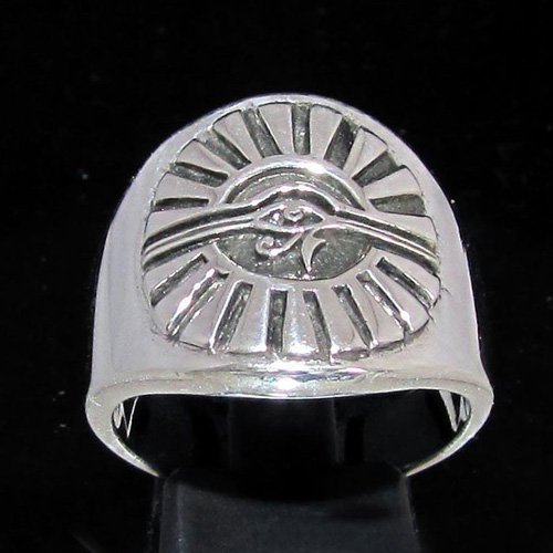 Eye of Horus Ring Eye of Ra Cigar Band Ring - Egyptian Ring