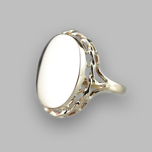 Monogram Ring - Engravable Mothers Ring Oval