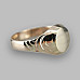 Monogram Ring - Engravable Mothers Ring Oval Lovely