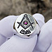 Blue Lodge Ring Custom Masonic Ring Lodge Number and Gemstone