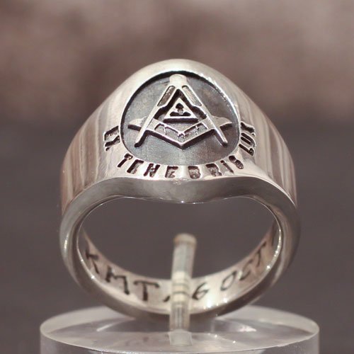 Blue Lodge Ring Masonic Ring Ex Tenebris Lux