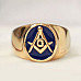 Classic Masonic Ring Blue Lodge Enamel Masonic Ring