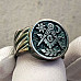Custom Masonic Ring Freemason Sun and Moon
