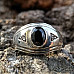 Masonic Class Ring Black Onyx and Gemstones