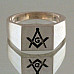 Masonic Ring 3rd Degree Master Mason Ring Blue Lodge