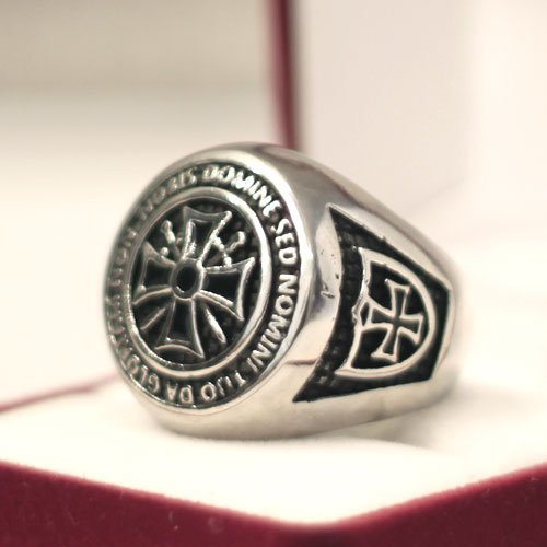 York Rite Ring Knights Templar Ring Non Nobis Domine | Forefathers-art