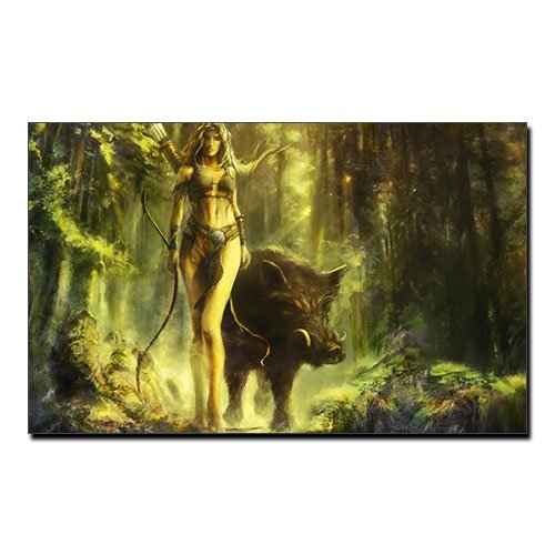 Norse Canvas Print Bendis Goddess of the hunt and nature