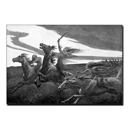 The Dises 1909 Dorothy Hardy Canvas Print Viking Norse Canvas