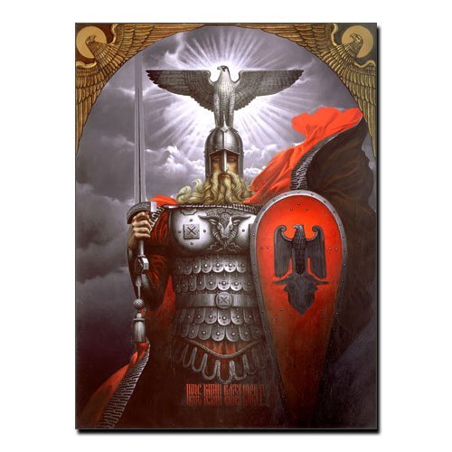 Viking Canvas Medieval Knight in Аrmour