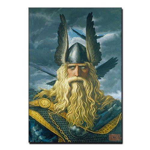 Viking Canvas Print Odin The Supreme God of the Ancient Scandinavians