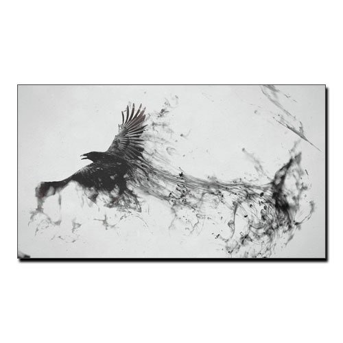 Viking Canvas Raven Abstract Canvas Print