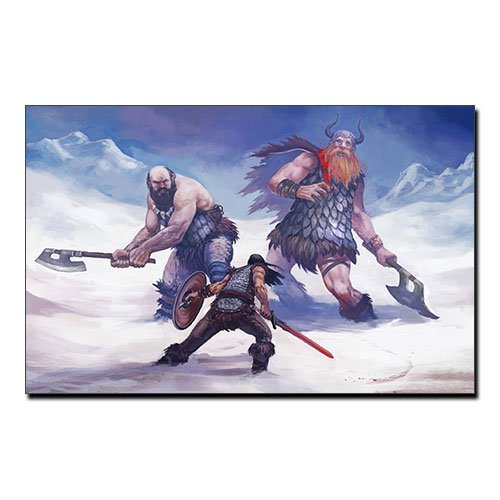 Viking Canvas Viking Warrior against Giants