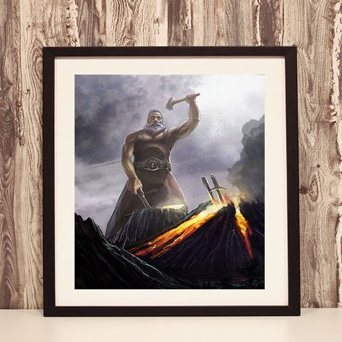 Hephaestus Framed Art Print God of Fire and Forge