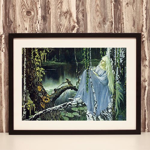 Konstantin Vasilievich Framed Art Print Mermaid Norse Wall Decoration