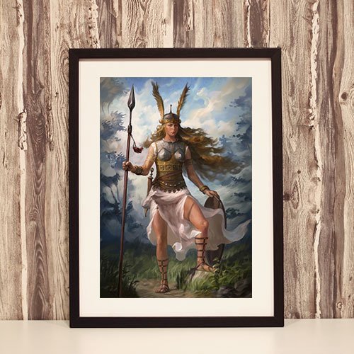 Valkyrie Framed Art Print Viking Norse Framed Poster