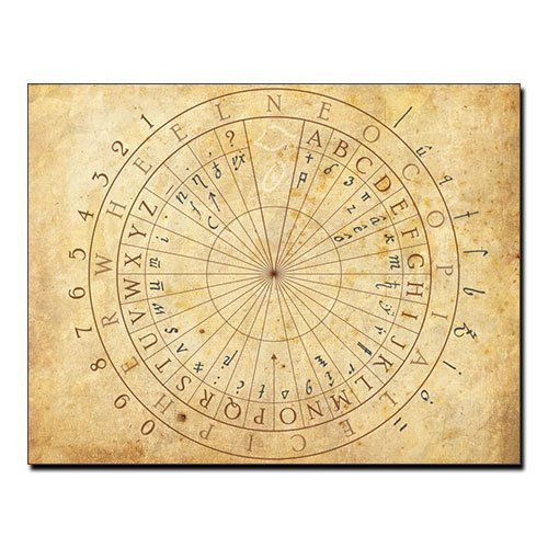 Copiale cipher decoder Wheel Canvas Print