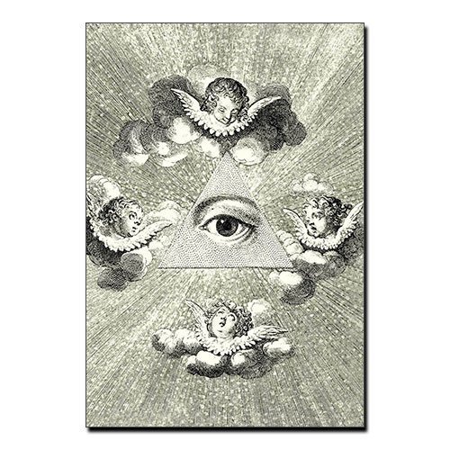 The Eye of Providence Canvas Print Eye of God Occult Canvas