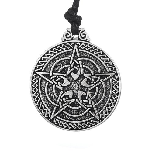 Pentacle Pendant Wiccan Pendant Five-Pointed Star