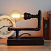 Steampunk Pipe Lamp Black Pipes Table Lamp Loft Style
