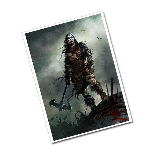 Fantasy Art Warrior Greeting Card Postcard
