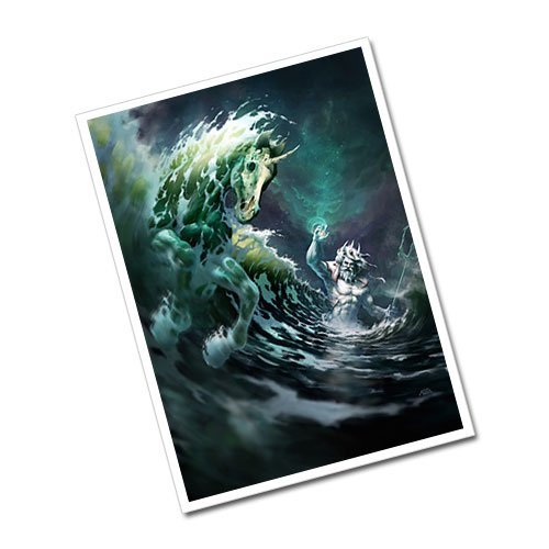 God Poseidon Greeting Card Postcard