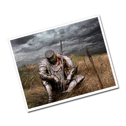 Medieval Knight Greeting Card Postcard