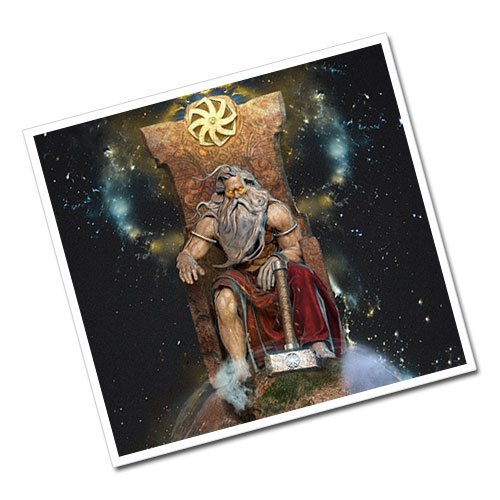 Slavic God Svarog Greeting Card Postcard