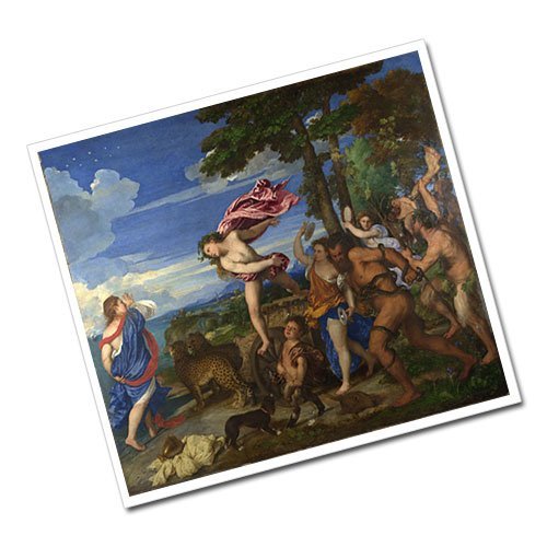 The restoration of Titians Bacchus and Ariadne Postcard