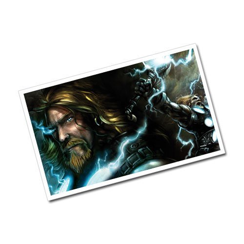 Viking Postcard Norse God of Thunder Thor Greeting Card Type 2