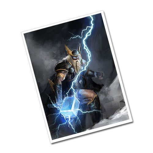 Viking Postcard Thor and his hammer Greeting Card