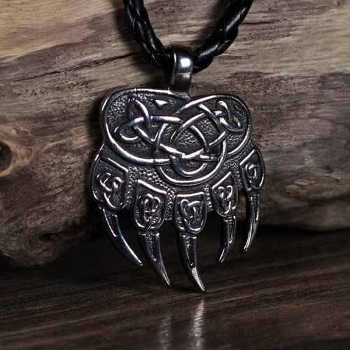 Celtic Viking Pendant Bear Paw Norse Pendant