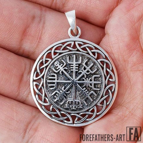 Vegvisir Compass Pendant With Celtic Infinity Knots