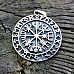 Vegvisir Viking Compass Pendant Viking Runes Pendant