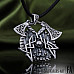 Viking Axes with Shield Pendant Norse Necklace Viking Jewelry