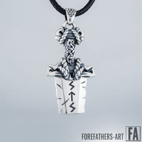 Viking Norse Sword Pendant Viking Necklace with Ornament