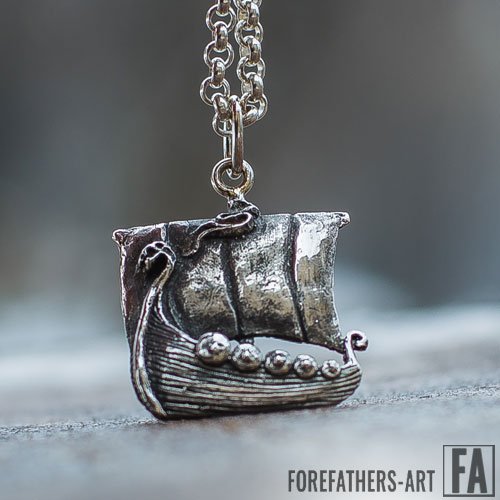 Viking Pendant Drakkar Longship Norse Pendant Viking Jewelry