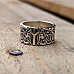 Algiz Rune Ring Viking Elder Futhark Ring Norse Jewelry