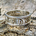 Elder Futhark Ring Viking Norse Band Ring