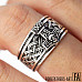 Thor Hammer Band Ring Mjolnir Ring with Celtic Knot