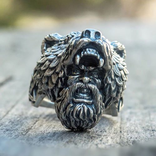 Convergeren pomp demonstratie Viking Berserker Ring Viking Bear Ring | Forefathers-art